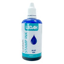 Ledah Stamp Ink 7012 100ml Blue Bottle