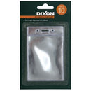 Dixon ID Card Pouch Portrait Soft 63 x 88mm Clear Pack 10