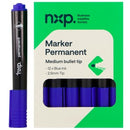 NXP Permanent Marker Recycled Bullet Tip 2.5mm Blue Box 12