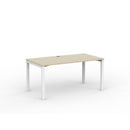 Cubit Desk 1500wx800d Nordic Maple Top / White Frame