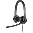 Logitech Headset H570E Wired Stereo USB Inline Controls Noise Cancelling Microphone