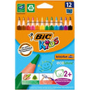 BIC Kids Evolution Coloured Pencils Large Triangle Assorted Colours Pack12