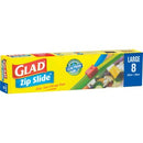 Glad Storage Bags Zip Slide 300 x 300mm Pack 8
