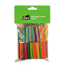 DAS Match Sticks Wooden Assorted Colours Pack 1000
