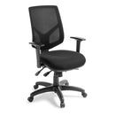 Crew Task Chair High Back 3 Lever with Arms Black