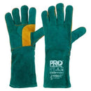Pyromate South Paw Left Hand Pair Green & Gold Kevlar Glove