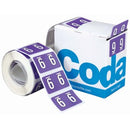 Codafile Lateral File Labels Number 9 25mm Pack 500