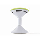 Jari Stool Lime Upholstered Seat White Base Height Adjustable 400mm -500mm