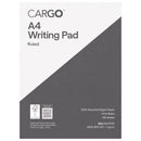 Cargo Topless Writing Pad Ruled A4 100 Leaf 50/60gsm Pack 10
