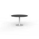 Polo Meeting Table Round 1200mm Black / White Frame