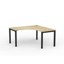 Cubit Workstation 1500Wx1500Wx700D Oak Top / Black Frame