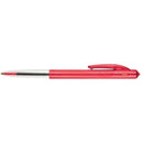 BIC Clic Ballpoint Pen Retractable Medium 1.0mm Red Box 10