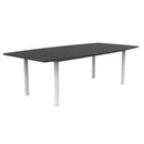 Cubit Boardroom Table 2400x1200 Black / White
