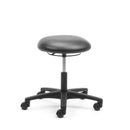 Alpha Button Stool Black Vinyl