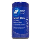 AF Screen-Clene Cleaning Wipes Antistatic Tub 100