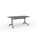 Team Flip Table 1600wx800d Silver Top / Black Frame