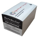 Spectrum Wax Crayon Metal Detectable Unwrapped Hard Black Pack 80