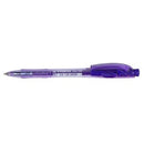 Stabilo 308 Ballpoint Pen Retractable Fine 0.4mm Violet Box 10