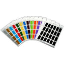 Filecorp ColourFind Lateral File Labels Colour Flash 19 x 42mm Black Sheet 48