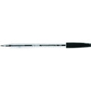 Artline 8210 Ballpoint Pen Capped Medium 1.0mm Black Pack 12