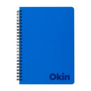 Okin Spiral Notebook Polyprop A5 200 Pages Blue