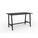 Cubit Bar Leaner 1800Wx900D Black Top / Black Frame