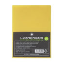 OSC L Shaped Pockets Heavy Duty A4 170 Micron Yellow Pack 12