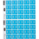 Filecorp C-Ezi Lateral File Labels Alpha Letter I 24 x 31mm Light Blue Sheet 40