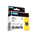 Dymo Rhino Labelling Tape Industrial Vinyl 9mm x 5.5m Black On White