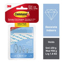 3M Command Refill Mounting Strips Assorted Sizes Clear Pack 16