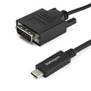 Startech 2m USB-C to DVI Cable USB Type C Video Adapter Cable 1920x1200 Black
