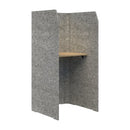 Sonic Focus Standup Pod Acoustic 1800H x 900L x 850D Marble / ClassicOak