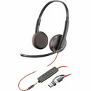 Poly Blackwire 3225 Stereo Usb-c Headset +3.5mm Plug +Usb-c/a Adapter