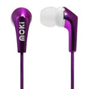 Moki Metallics Wired Earphones 3.5mm Audio Jack Pink