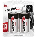 Energizer Max D Battery Alkaline Pack 2