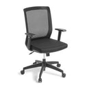 Media Mesh Boardroom Chair with Arms Black