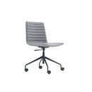 Maven Upholstered Swivel Base Grey Unassembled