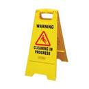 Safety Sign 'Cleaning in Progess' A Frame Yellow
