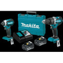 Makita 18v Cordless 2 piece Hammer Drill Driver and Impact Driver KitDLX2180X