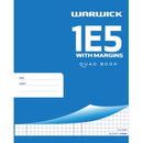 Warwick 1E5 Exercise Book 7mm Quad With Margins 36 Leaf