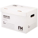 FM Archive Box Standard Strength 384 x 284 x 262mm White