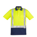 Fashion Biz Day/Night Two Tone Polo S/S M Yellow/Navy