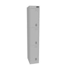 Proceed Locker 3 Tier Cam Lock 375Wx450Dx1800Hmm Stone Grey