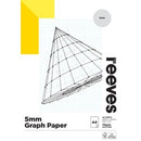 Reeves Graph Paper Pad 5mm A4 70gsm 40 Sheets