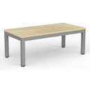 Cubit Coffee Table 1200Wx600D Oak Top / Silver Frame