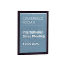 Durable Duraframe Sign Holder Self-Adhesive A4 Black Pack 2