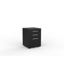 Cubit Mobile Pedestal 3 Drawer Locking 466Wx460Dx640H Black