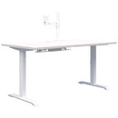 Pryme Fixed Height Desk Bundle 1200x700 Snow / White