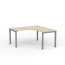 Cubit Workstation 1500Wx1500Wx700D Nordic Maple Top / Silver Frame