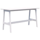 Modella II Leaner Angled Leg 1500 x 800 White Top White Frame